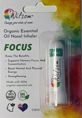 Wifsom Focus Aromatherapy Nasal Inhaler Get In The Zone""