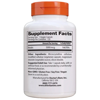 Doctor's Best | Biotin 5000 mcg