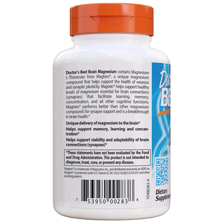 Doctor's Best | Brain Magnesium with Magtein™  50 mg