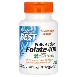 [CLEARANCE] Doctor's Best - Fully Active Folate with Quatrefolic 400mcg