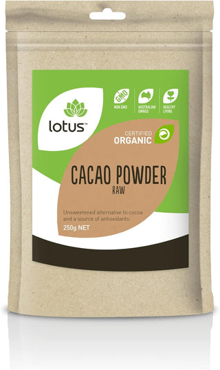 Lotus Organic Cacao Powdered Raw 250G