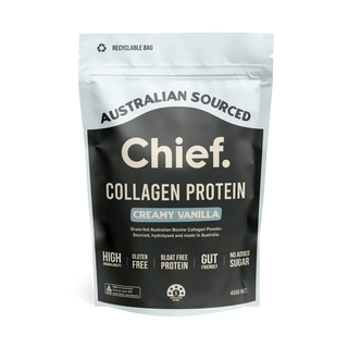 Chief Nutrition Grass-fed Collagen Protein Powder Creamy Vanilla 450g