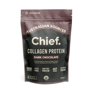 Chief Nutrition Grass-fed Collagen Protein Powder Dark Chocolate 450g