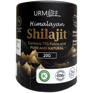 URMILIFE | Himalayan Shilajit Resin 20g (Contains 75% Fulvic Acid)