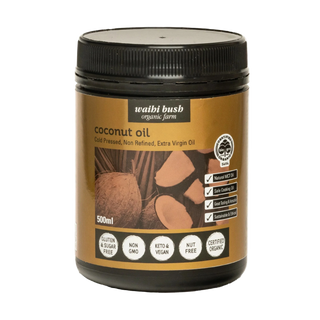 Waihi Bush Organics | Organic Extra Virgin Coconut Oil