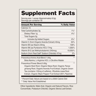 SNAP Supplements | Nitric Oxide Pre-workout Mixed Berry