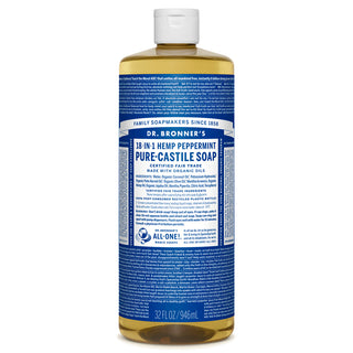 Dr Bronners Magic Soaps 18 in 1 Hemp Peppermint Castile Soap 