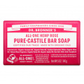 Dr Bronner's Magic Bar Soap - All-One Hemp Pure Castile Soap - Rose 