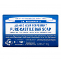 Dr Bronner's Magic Bar Soap - All-One Hemp Pure Castile Soap - Peppermint 