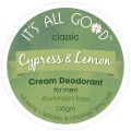 [CLEARANCE] It's All Good Natural Cream Deodorant for Men - Cypress & Lemon