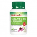 Healtheries Garlic, Vitamin C, Zinc, Echinacea + Olive Leaf