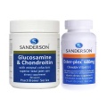Sanderson Glucosamine & Chondroitin with Cofactors + Sanderson Ester-Plex 600mg Chewable Vitamin C
